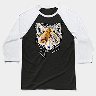 Geometric fox Baseball T-Shirt